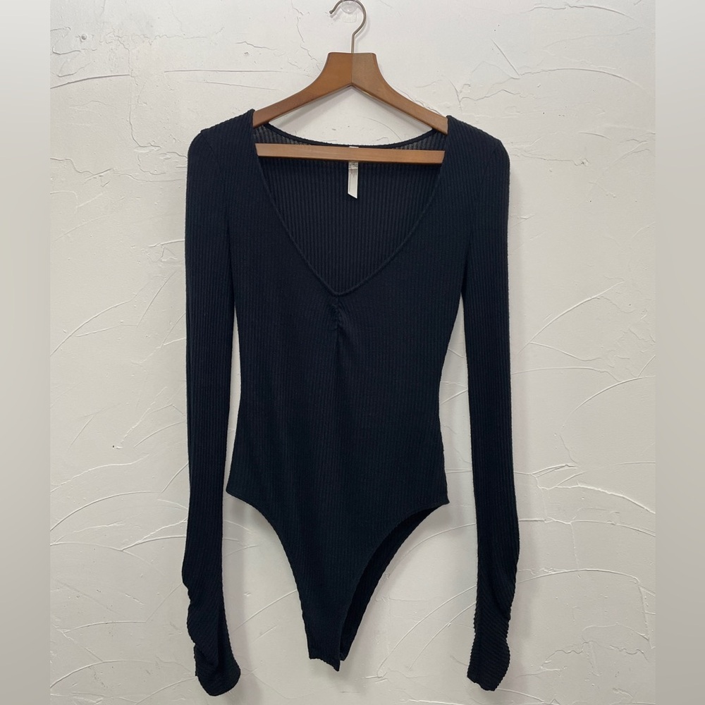 Free People Cozy Up With Me Knitted Bodysuit - Picture 7 of 8